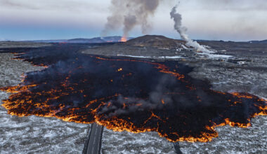 Eruption site near Blue Lagoon in 2024