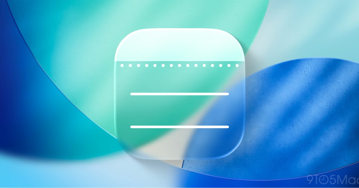 Here’s everything new for Apple Notes in iOS 26