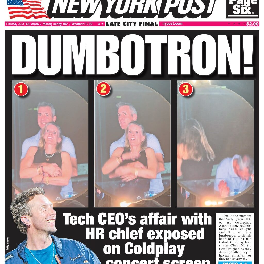 NY Post Cover for July 18, 2025