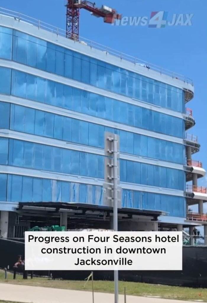 Progress made on Four Seasons hotel construction in downtown Jacksonville