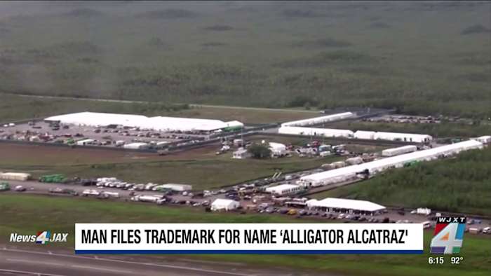 Jacksonville man files trademark for name ‘Alligator Alcatraz,’ says it’s a way to fight against ‘hate merch’