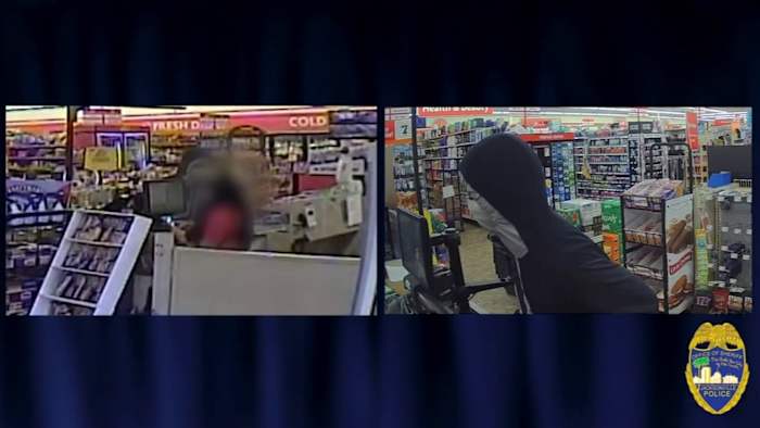 Video shows armed robbery suspect demanding money inside Family Dollar before fatal shooting