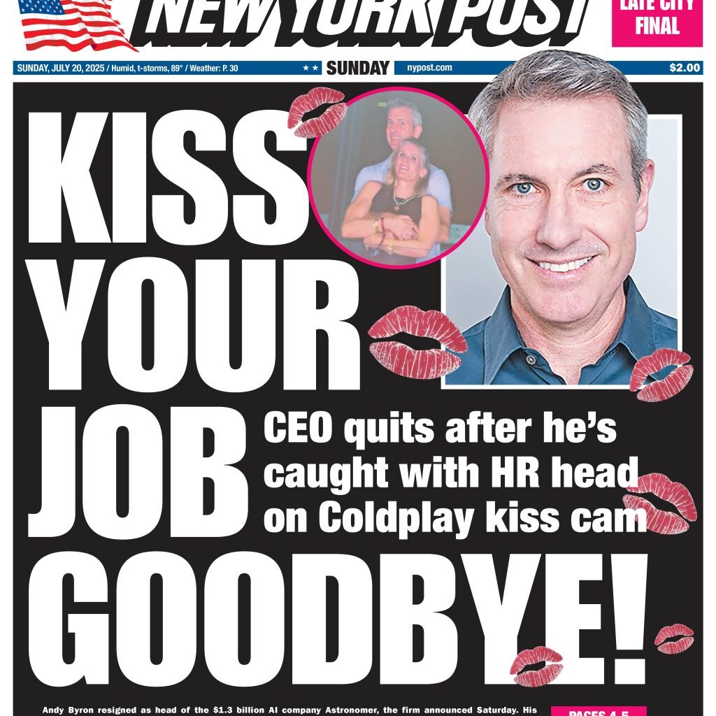 NY Post Cover for July 20, 2025