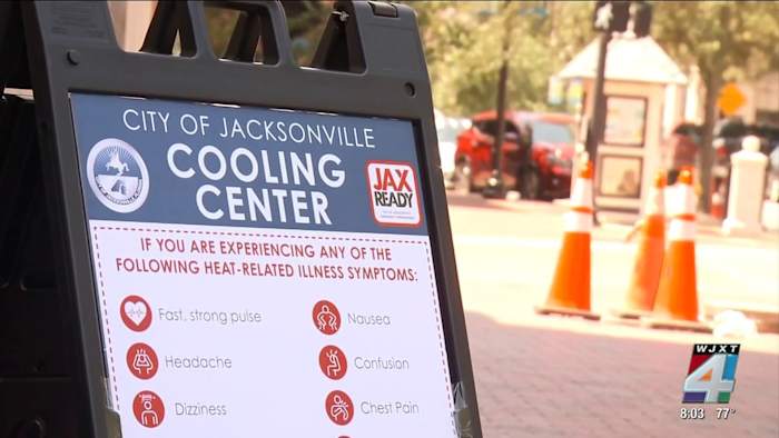 Jacksonville opens cooling centers, offers free rides as residents deal with high temperatures
