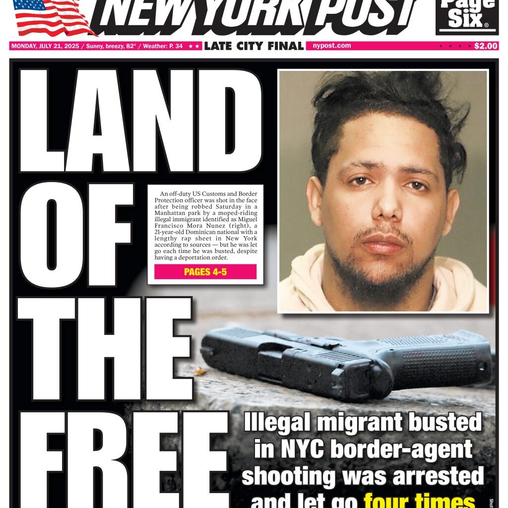 NY Post Cover for July 21, 2025