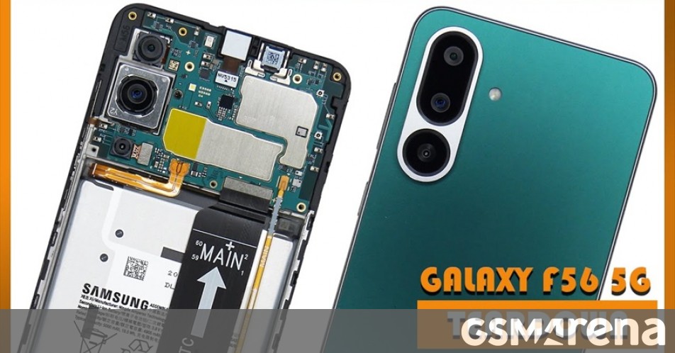 Samsung Galaxy F56 gets disassembled on video