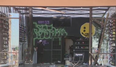 Stolen car crashes into west Phoenix shoe story during burglary: PD