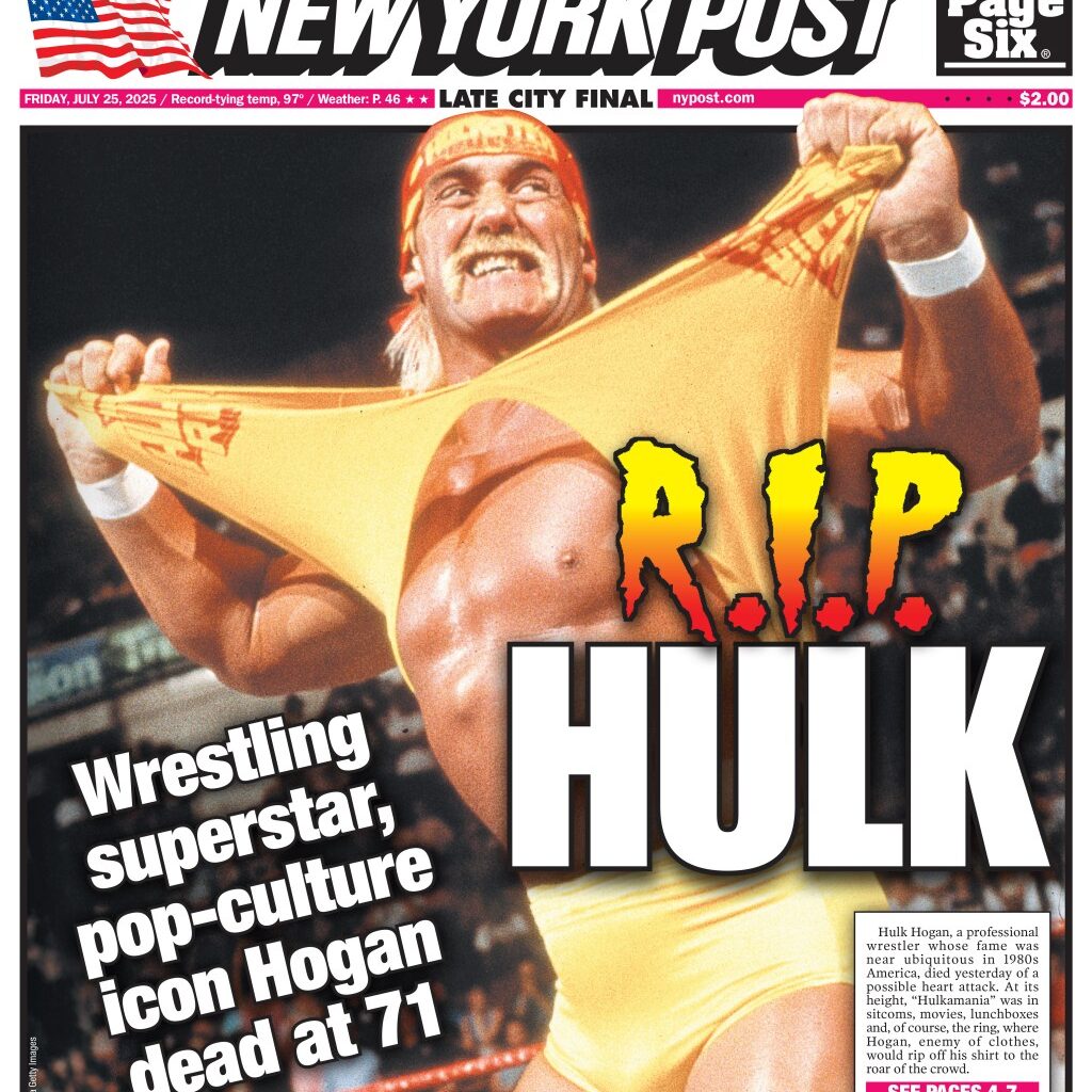 NY Post Cover for July 25, 2025
