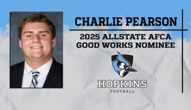 Pearson Among National Nominees for Allstate AFCA Good Works Team