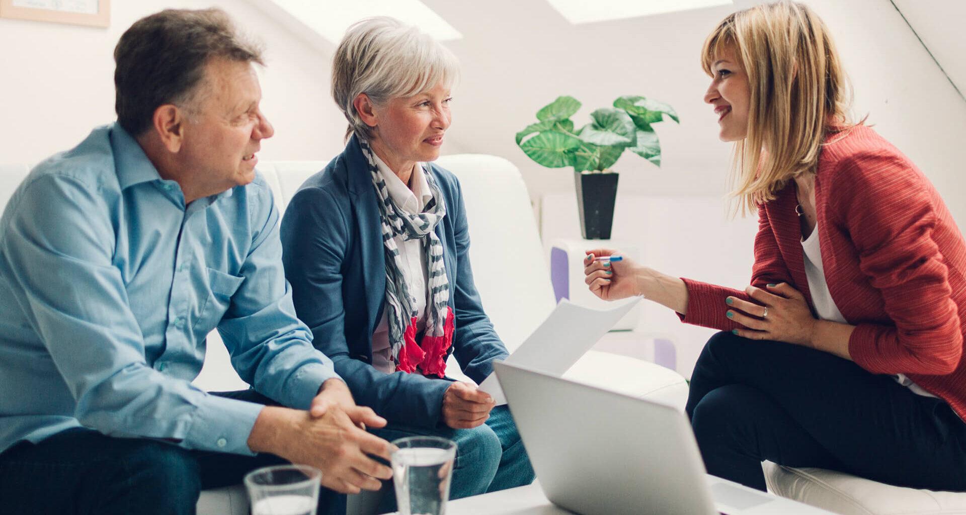 Couple Meeting with Financial Advisor.