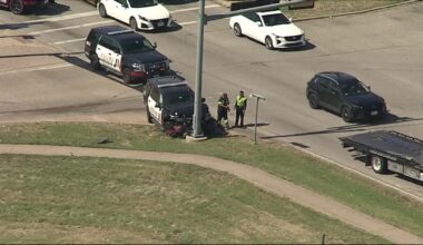 Arlington officer injured in crash along I-20 frontage road