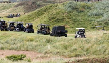 Trump Unveils Fortified ‘Golf Force One’ In Scotland