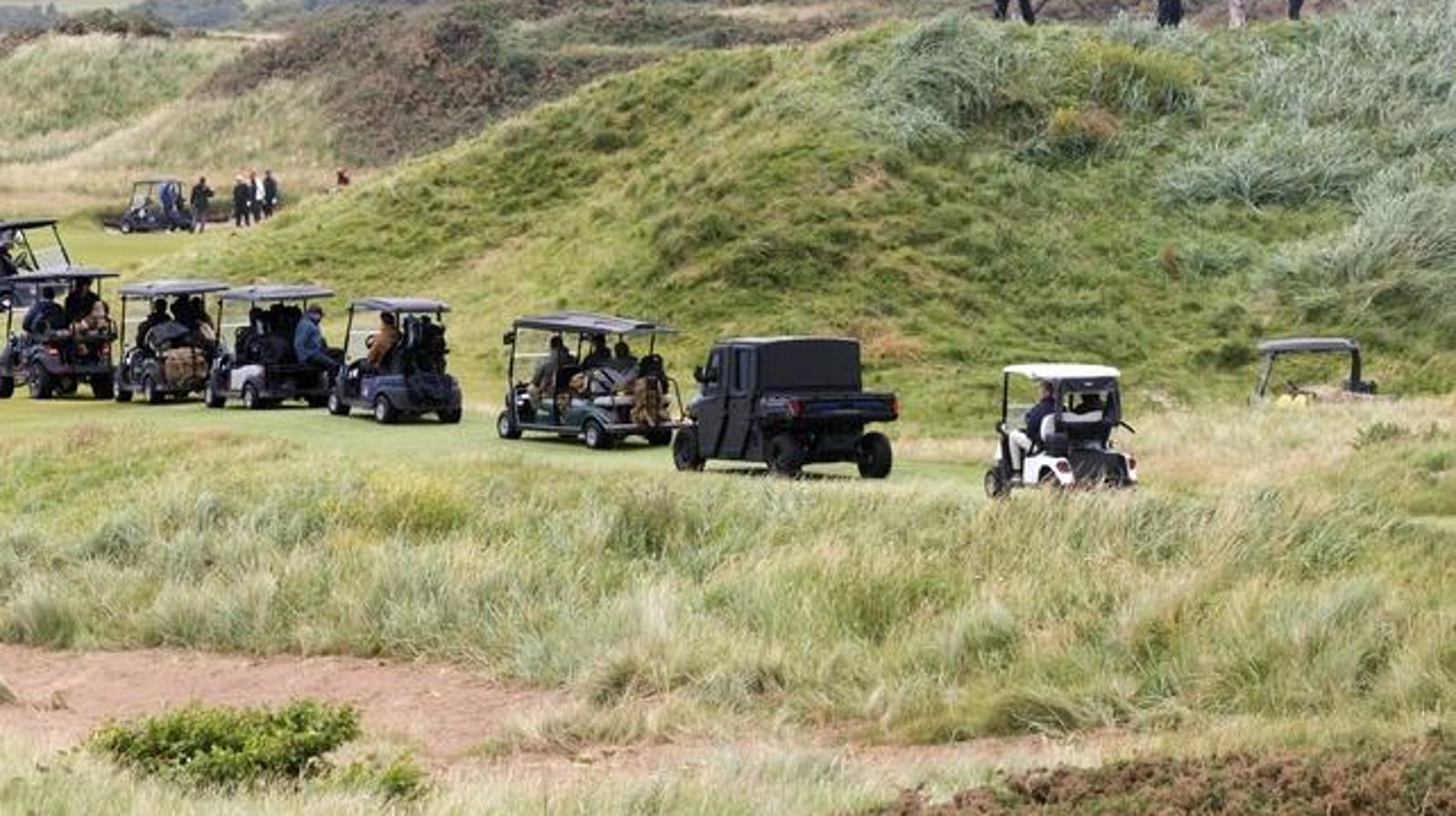 Trump Unveils Fortified ‘Golf Force One’ In Scotland