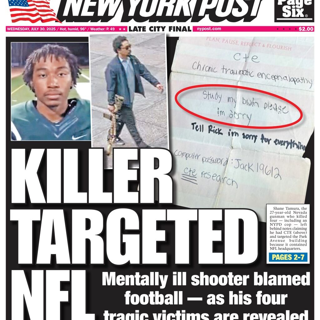 NY Post Cover for July 30, 2025