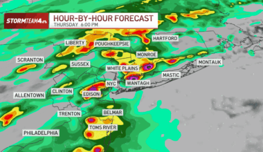 NYC, NJ expect storms. See hourly weather radar – NBC New York