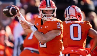 Clemson leads preseason All-ACC picks. QB Cade Klubnik...