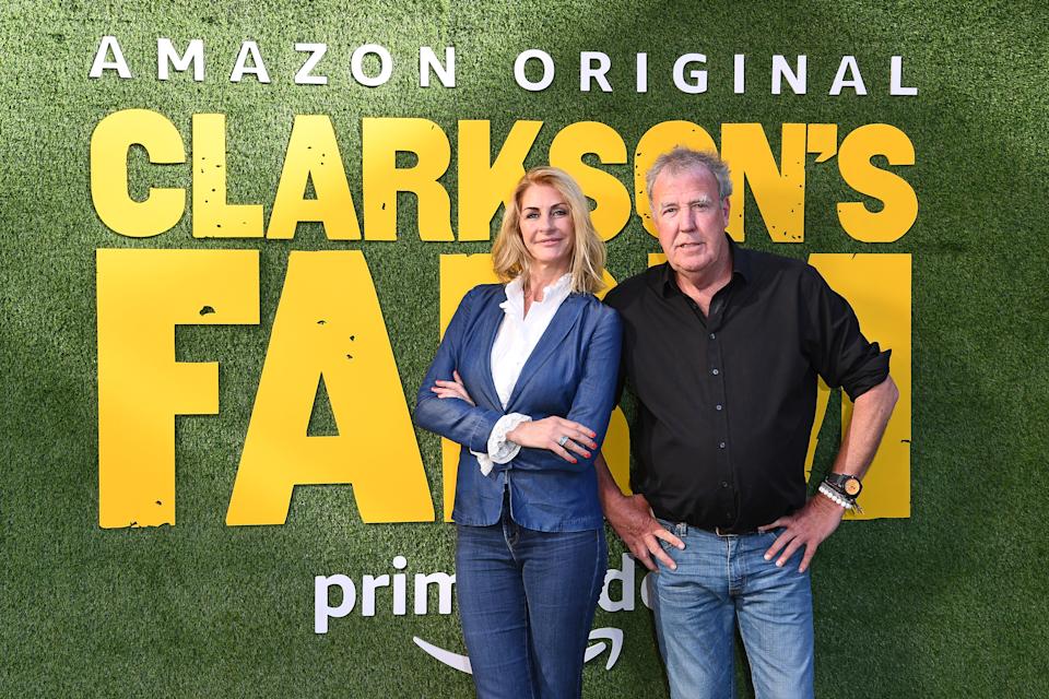Lisa Hogan and Jeremy Clarkson promoting Clarkson's Farm.