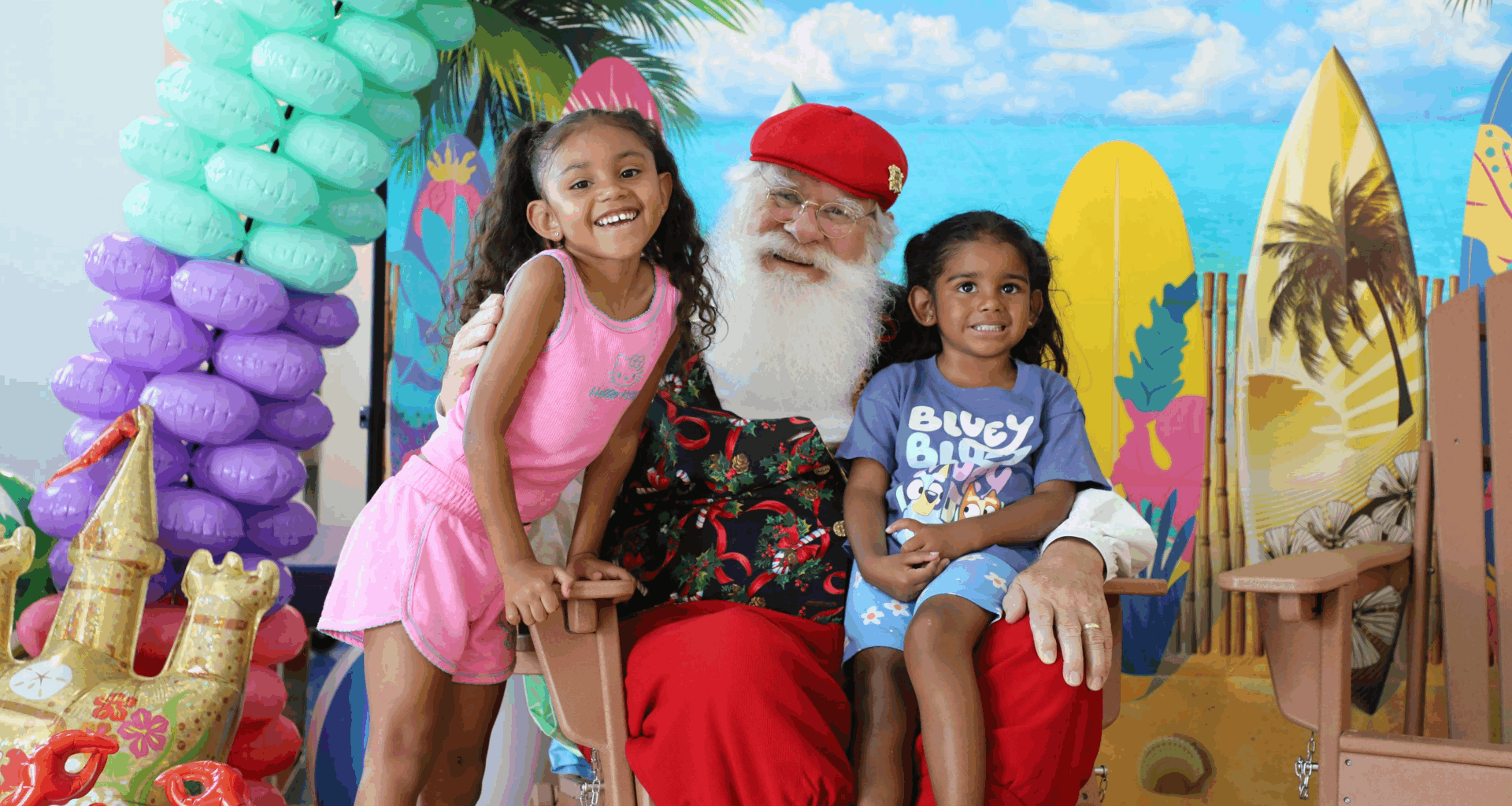 Celebrating Christmas in July at Cook Children's