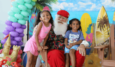 Celebrating Christmas in July at Cook Children's