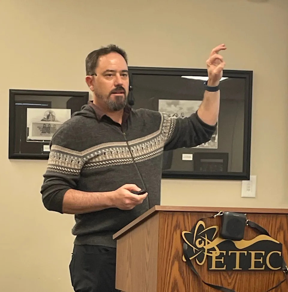 Stephen Jesse speaks for Friends of ORNL about efforts using advanced microscopes to make quantum materials.