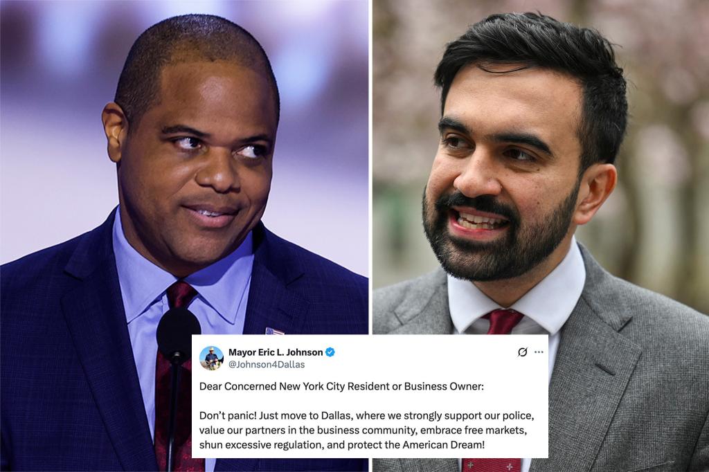 Dallas mayor invites 'concerned' New Yorkers to move to Texas over Mamdani