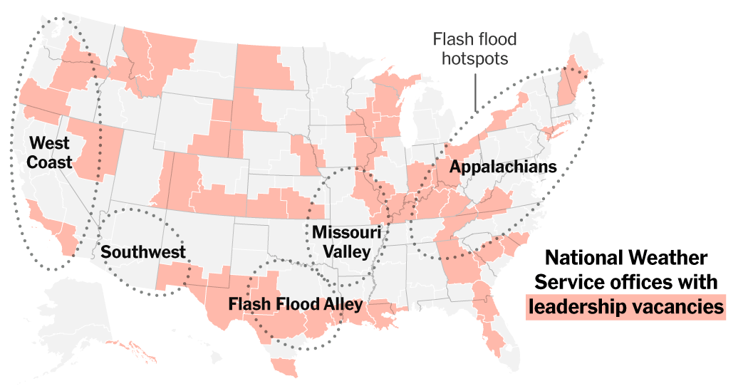 In Flash Flood Hotspots Like Texas, Many Federal Meteorologist Positions Remain Unfilled