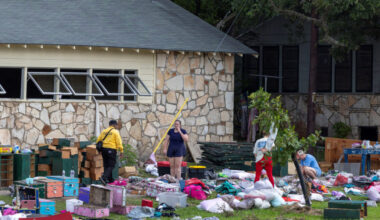 Aftermath of deadly flooding in Hunt, Texas