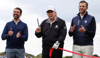 U.S. President Trump visits Scotland