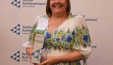 Hope Teper has been named the Junior Achievement of North Florida Educator of the Year.