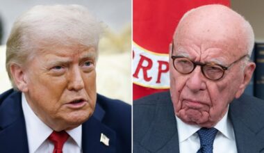 Trump vows to sue Rupert Murdoch as Epstein report opens new rift in their relationship