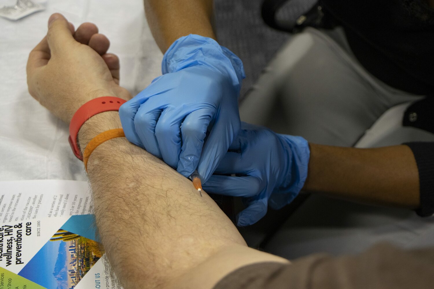 The Southwest Center for HIV/AIDS in Phoenix holds a monkeypox vaccine event on Sept. 21, 2022. Cuts to federal programs could endanger many HIV programs in the Valley, local officials say. (Photo courtesy of Southwest Center for HIV/AIDS)
