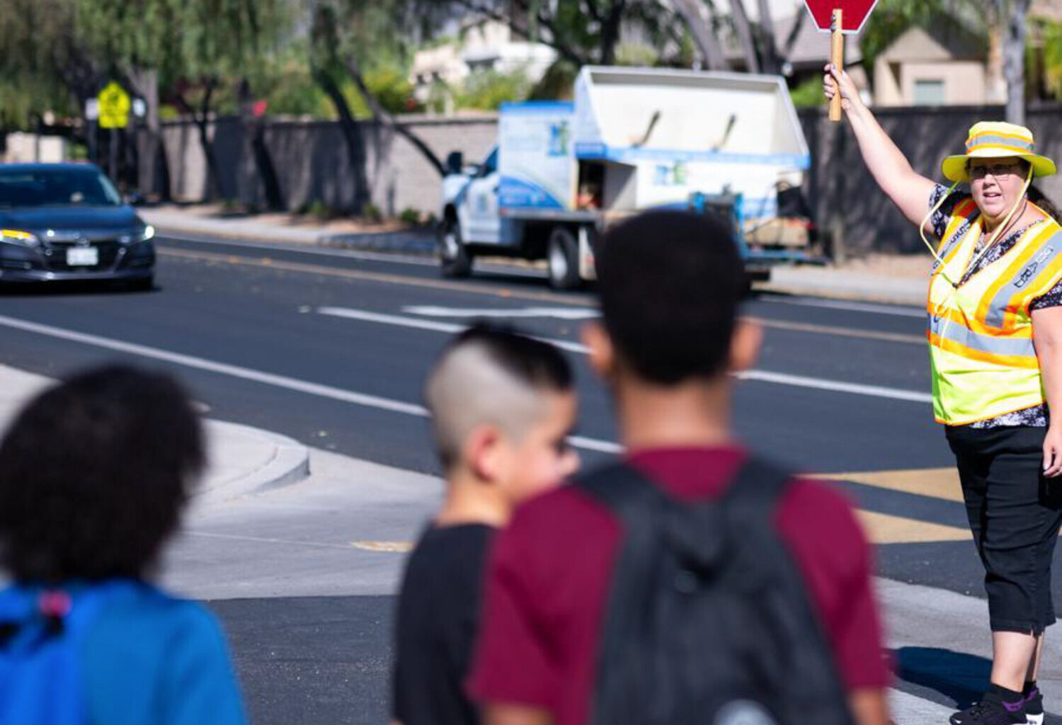 Maricopa Association of Governments led this crossing guard training workshop for the West Valley in Surprise in 2024.