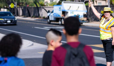 Maricopa Association of Governments led this crossing guard training workshop for the West Valley in Surprise in 2024.