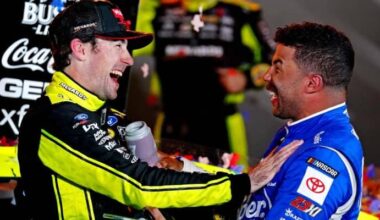 Bubba Wallace trolls father-to-be Ryan Blaney hard ahead of NASCAR qualifying at Sonoma