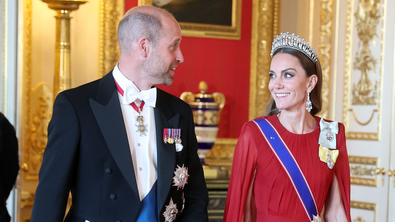 Kate Middleton Wears a Givenchy by Sarah Burton Gown for the French State Banquet at Windsor Castle