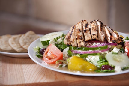 A popular item at Little Greek Fresh Grill is the Greek salad. It comes with the option to...