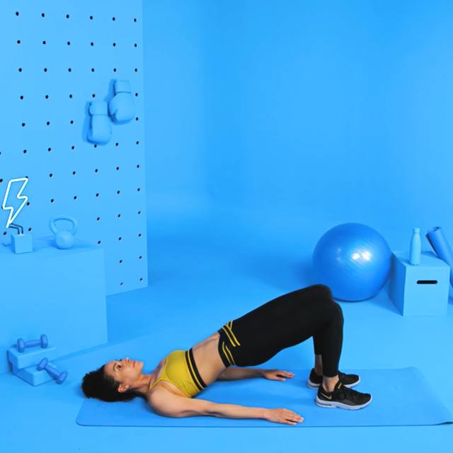 woman doing a hip thrust
