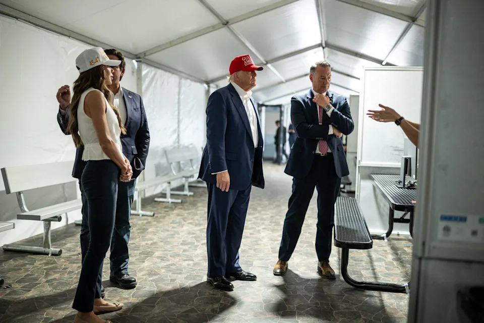 Trump Tours 'Alligator Alcatraz' Immigration Center