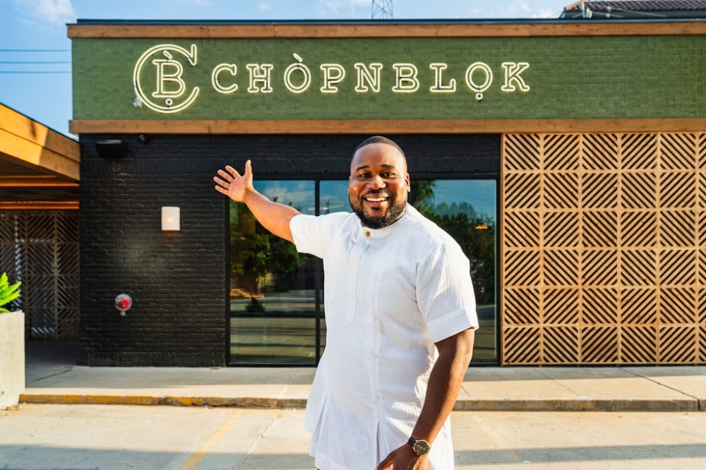 Ope Amosu opened ChopnBlok's Montrose location in October 2024. (Courtesy StuffBenEats)