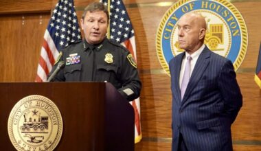 Larry Satterwhite, the director of the Mayor's Office of Public Safety and Homeland Security announced a plan to ban sleeping in public 24/7. (Cassandra Jenkins/Community Impact)