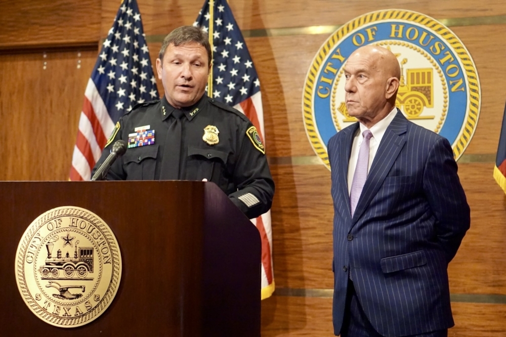 Larry Satterwhite, the director of the Mayor's Office of Public Safety and Homeland Security announced a plan to ban sleeping in public 24/7. (Cassandra Jenkins/Community Impact)