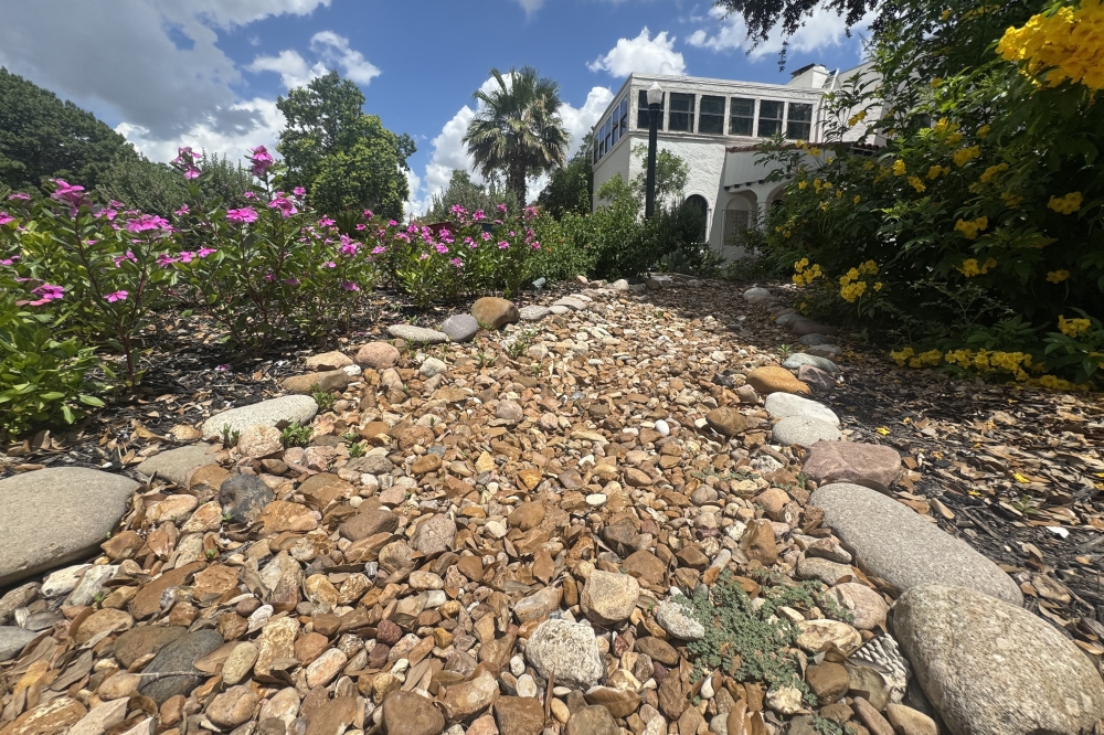 Xeriscaping involves the use of space and multiple components like rocks, gravel and plant placement. (Parks Kugle/Community Impact)