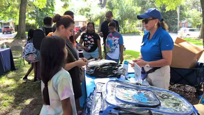 Kids get backpacks, hygiene kits, other resources at giveaways on the Northside, Deerwood