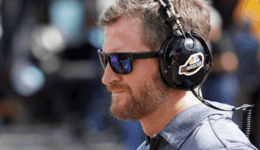 Oct 15, 2017; Talladega, AL, USA; Monster Energy NASCAR Cup Series driver Dale Earnhardt Jr. (88) waves as he is introduced before the Alabama 500 at Talladega Superspeedway. Mandatory Credit: Glenn Andrews-Imagn Images