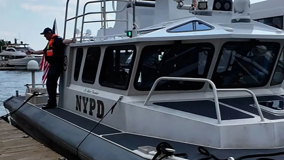An NYPD patrol boat is seen ahead of the holiday on July 3, 2025. - CNN