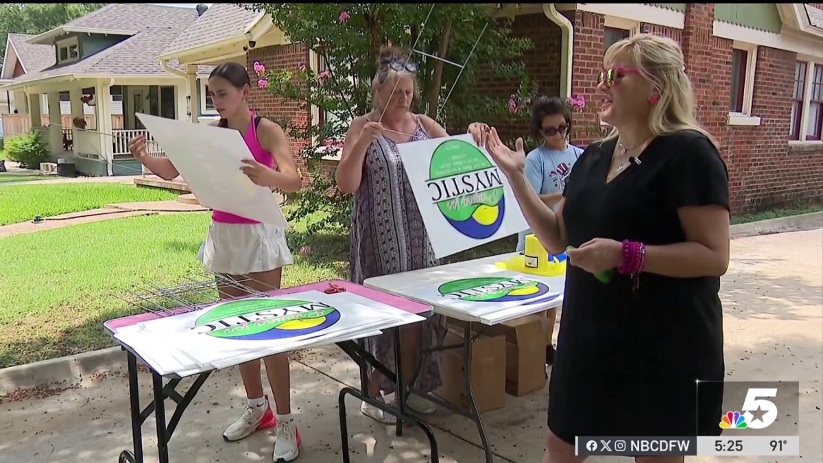Fort Worth family makes yard signs to support flood victims – NBC 5 Dallas-Fort Worth