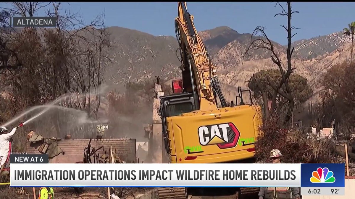 Recent immigration raids have halted Altadena rebuilding – NBC Los Angeles