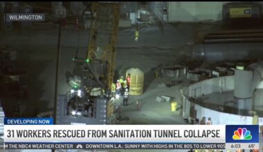 31 workers rescued from sanitation tunnel collapse in Wilmington – NBC Los Angeles