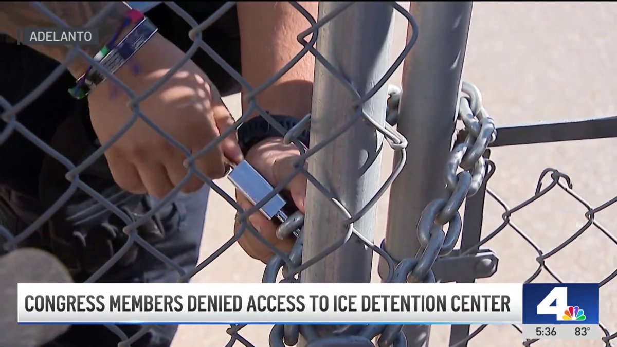 Congress members denied entry into ICE detention center – NBC Los Angeles