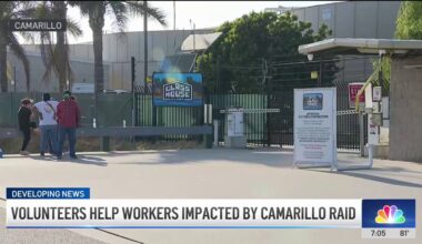 Volunteers help workers impacted by raid at Camarillo farm – NBC Los Angeles